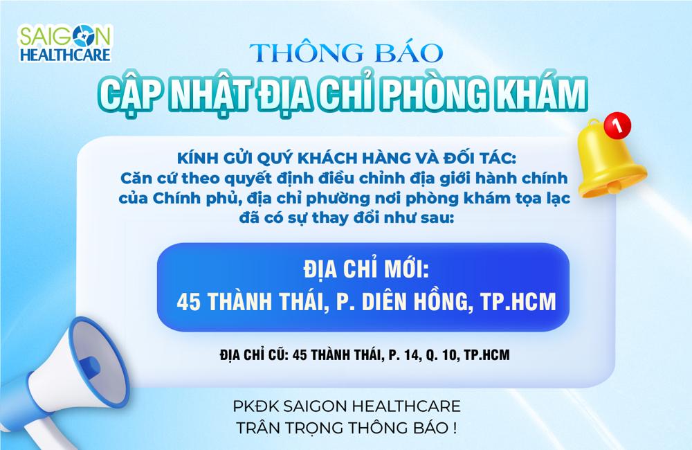 Thông báo về việc thay đổi thông tin địa chỉ phòng khám